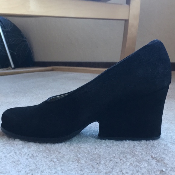Saint Laurent suede block heel sz 7 - Picture 8 of 8
